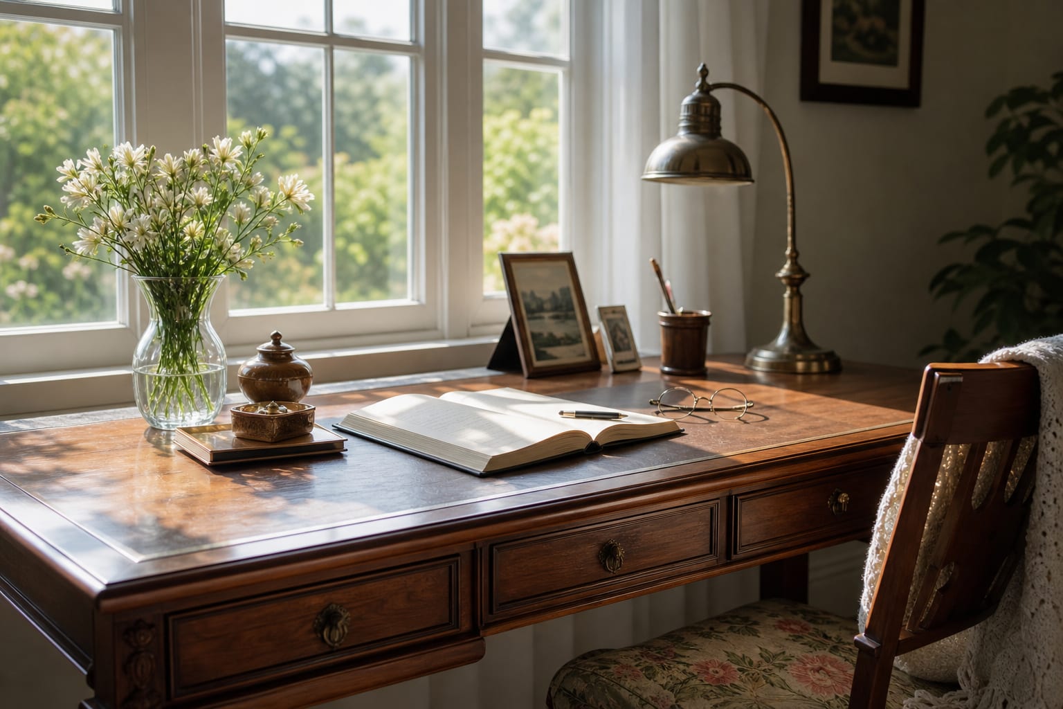 Quiet seating space for thoughtful lead follow-up